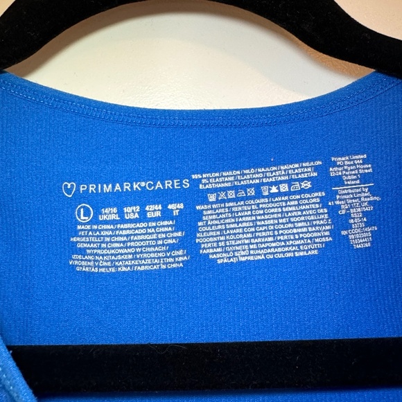 Large Royal Blue Primark tank top. - Picture 2 of 2